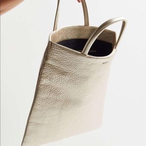 COPY - Baggu mini flat tote platinum gold